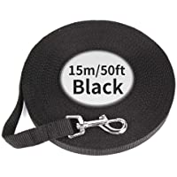 CtopoGo Correa de Perro- Perro obediente Cuerda Nylon Largo Mascota Perro formación Correa de Entrenamiento Llevar Negro…